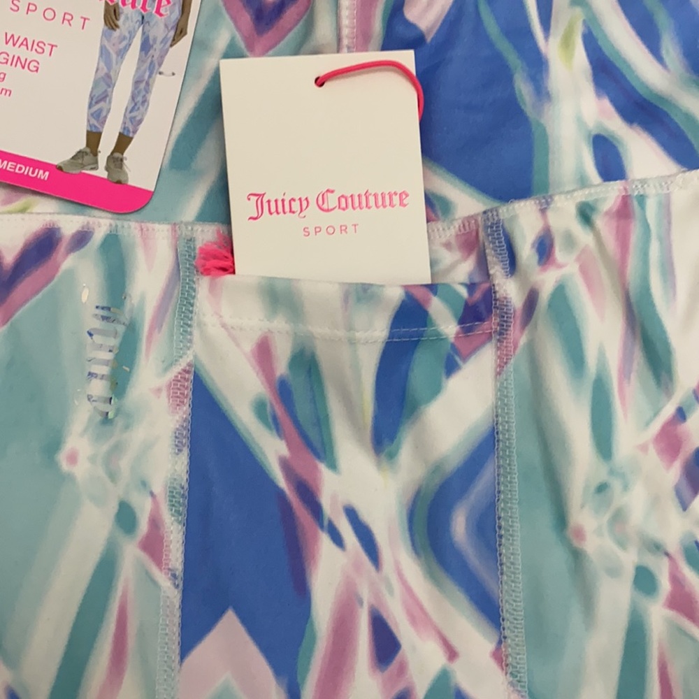 NWT Juicy Couture Sport Kaleidoscope 7/8 Leggings - Picture 8 of 13